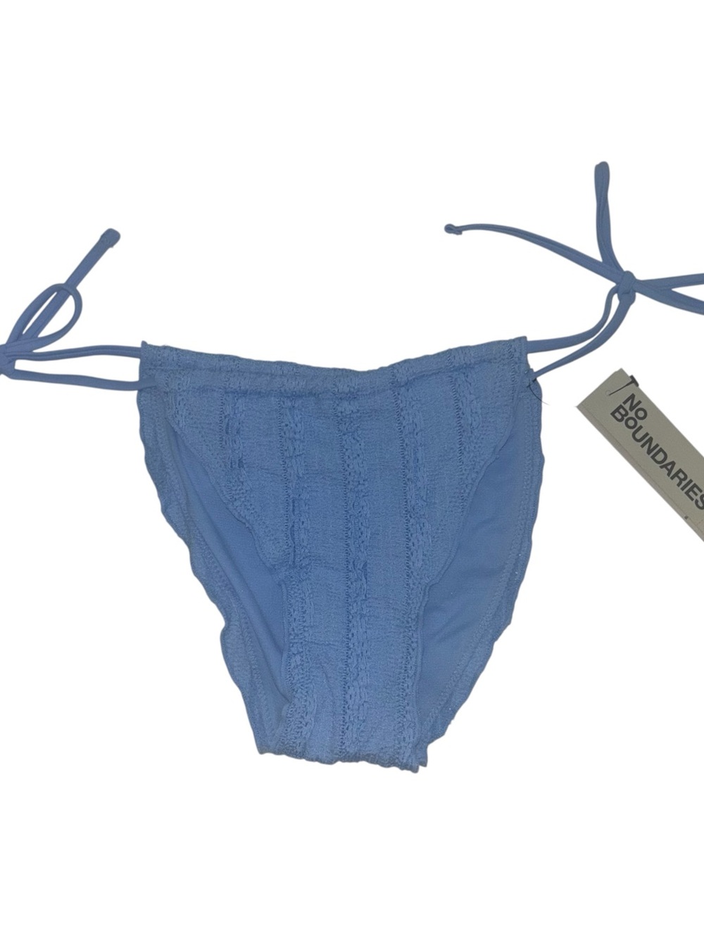 No Boundaries Blue Femme Lace Swim Set Tankini Top & String Bikini L (12-14) - Picture 8 of 12